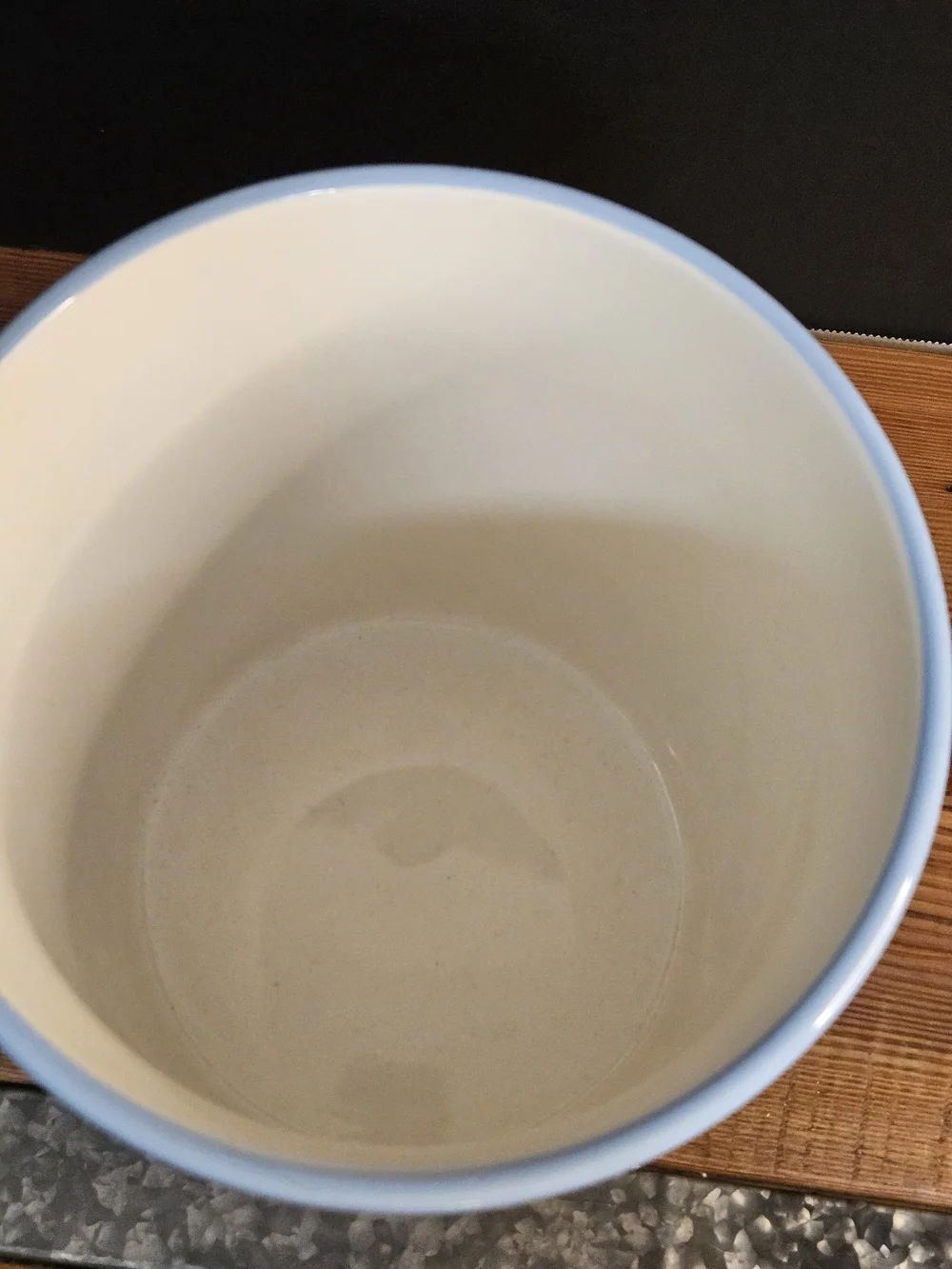 Rae Dunn Light Blue Ceramic Floral Utensil Holder